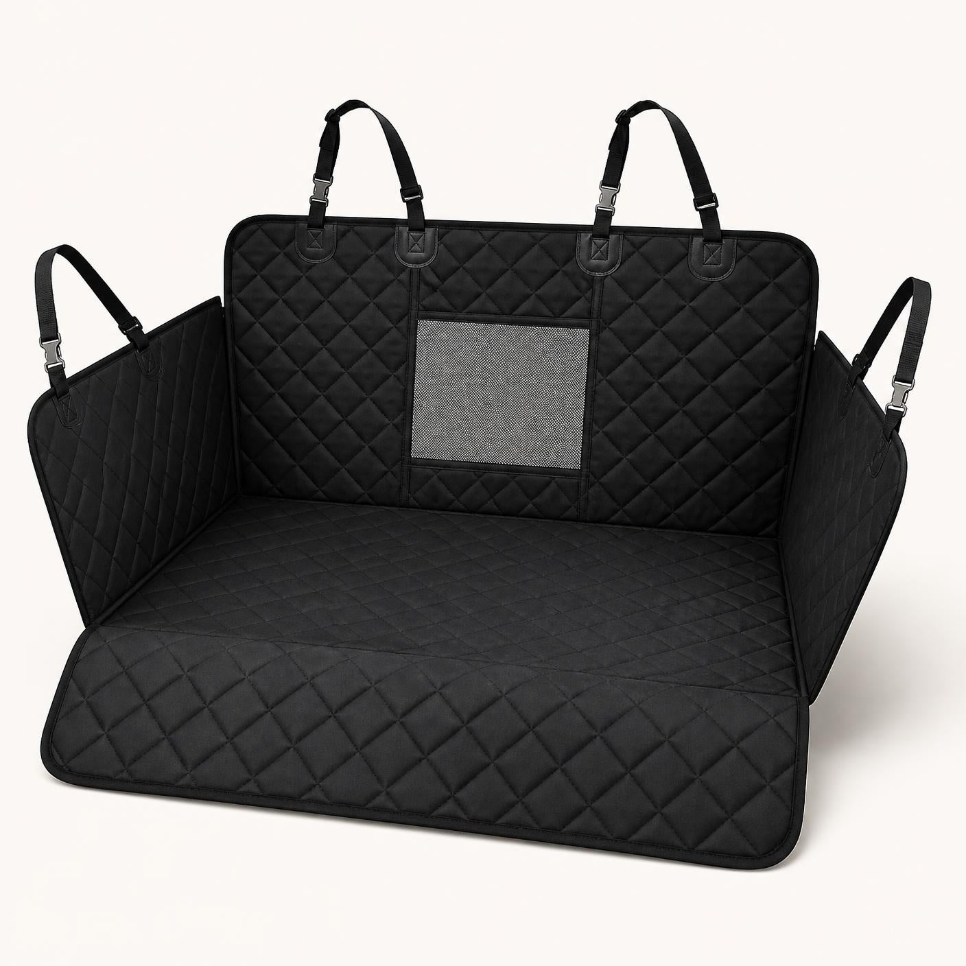 Waterproof dog car seat hammock in black